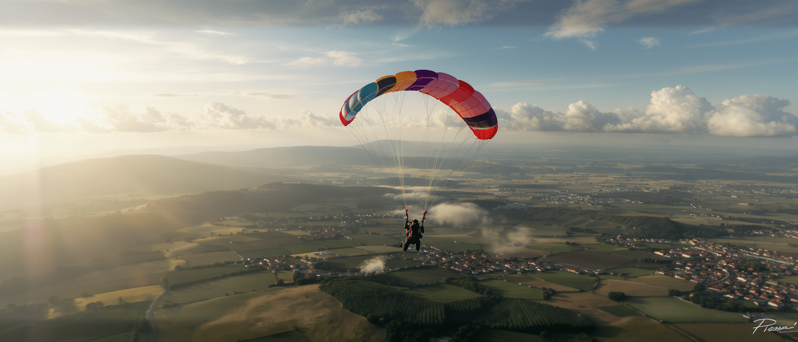 vivez l'adrénaline pure avec notre expérience de saut en parachute ! profitez d'une sensation unique en tombant dans le vide à des milliers de mètres d'altitude. que vous soyez débutant ou expert, nous vous offrons un moment inoubliable avec des instructeurs qualifiés et un équipement de sécurité de pointe. réservez votre saut dès aujourd'hui et réalisez votre rêve de liberté dans les airs !